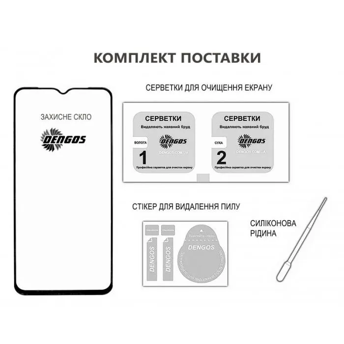 Стекло защитное Dengos Full Glue Realme C85 Black (TGFG-449) изображение 3