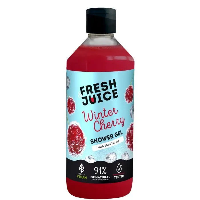 Гель для душа Fresh Juice Winter Cherry Shower Gel 473 мл (4820168435300)