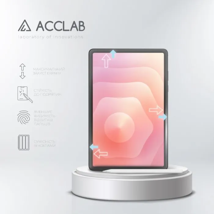 Скло захисне ACCLAB Full Glue ESD Samsung Galaxy Tab S11 (1283126630019) зображення 4