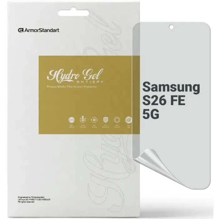 Плівка захисна Armorstandart Anti-spy hydrogel Samsung S26 FE 5G (ARM91712)