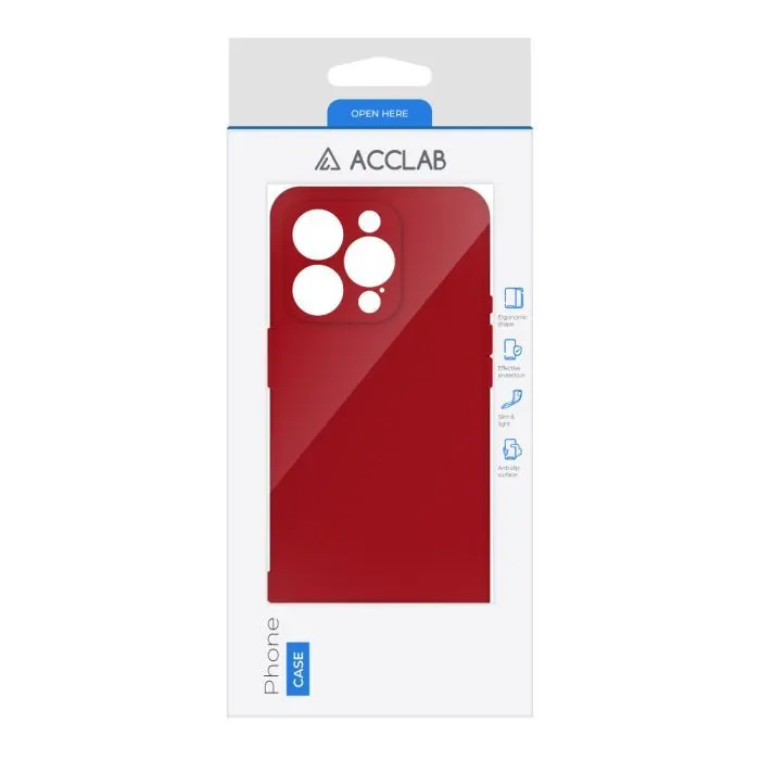 Чохол до мобільного телефона ACCLAB SoftShell Apple iPhone 15 Pro Max Red (1283126586521) зображення 2