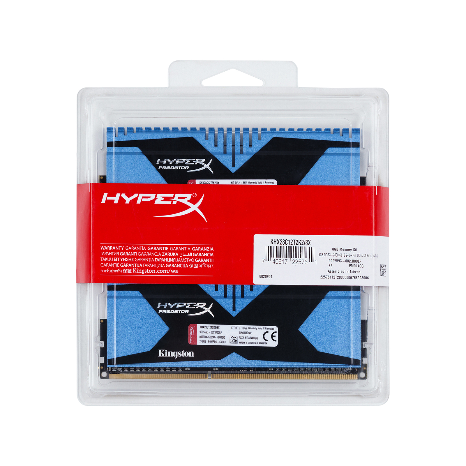 Модуль памяти для компьютера DDR3 8GB (2x4GB) 2800 MHz Kingston (KHX28C12T2K2/8X) изображение 3