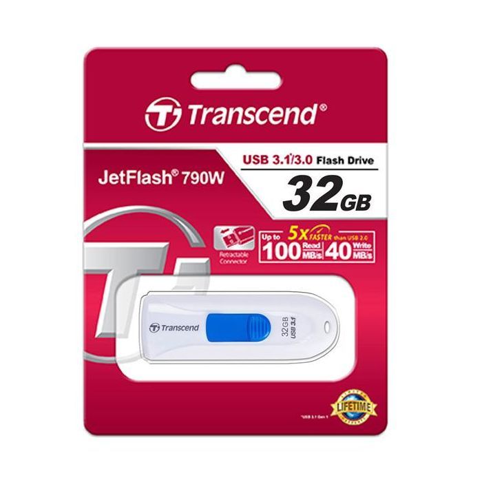 USB флеш накопитель Transcend 32GB JetFlash 790 USB 3.0 (TS32GJF790K) изображение 5