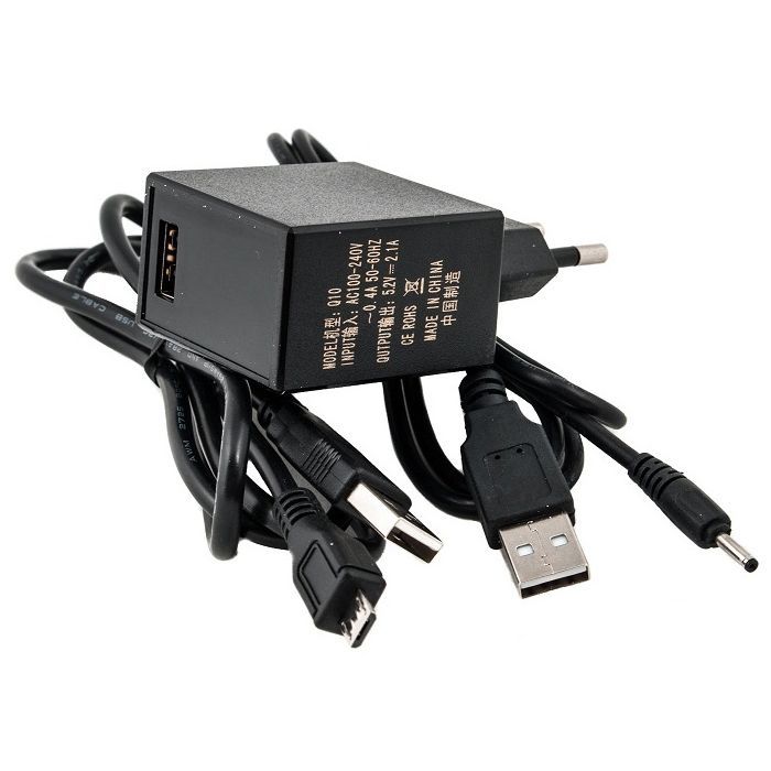 Блок питания для планшета PowerPlant IBM/LENOVO 220V 11W: 5.2V 2.2A (Micro USB) (IB11OMICR)