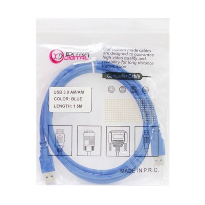 Дата кабель USB 3.0 AM/AM 0.5m Extradigital (KBU1631) изображение 2