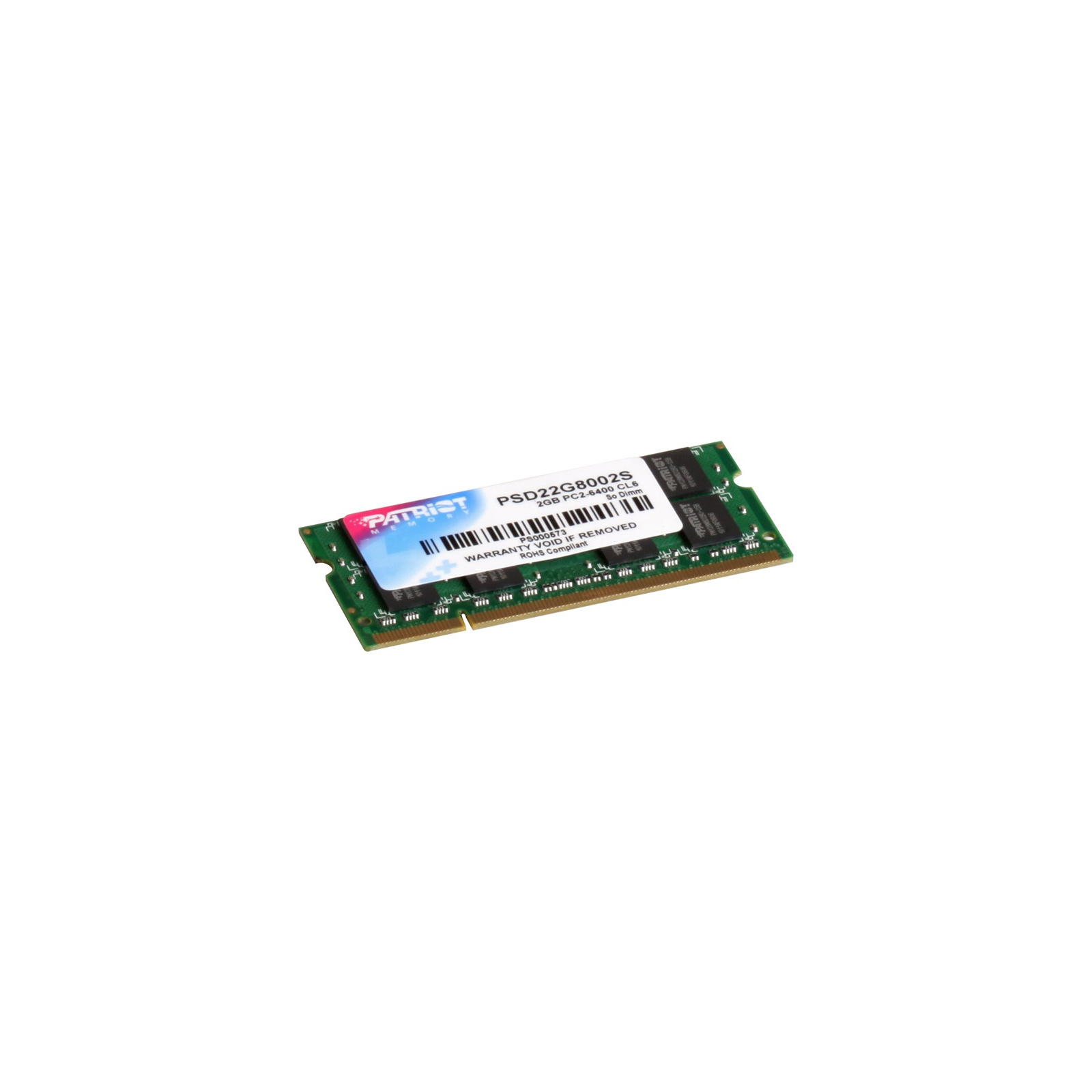 Модуль памяти для ноутбука SoDIMM DDR2 2GB 800 MHz Patriot (PSD22G8002S) изображение 2
