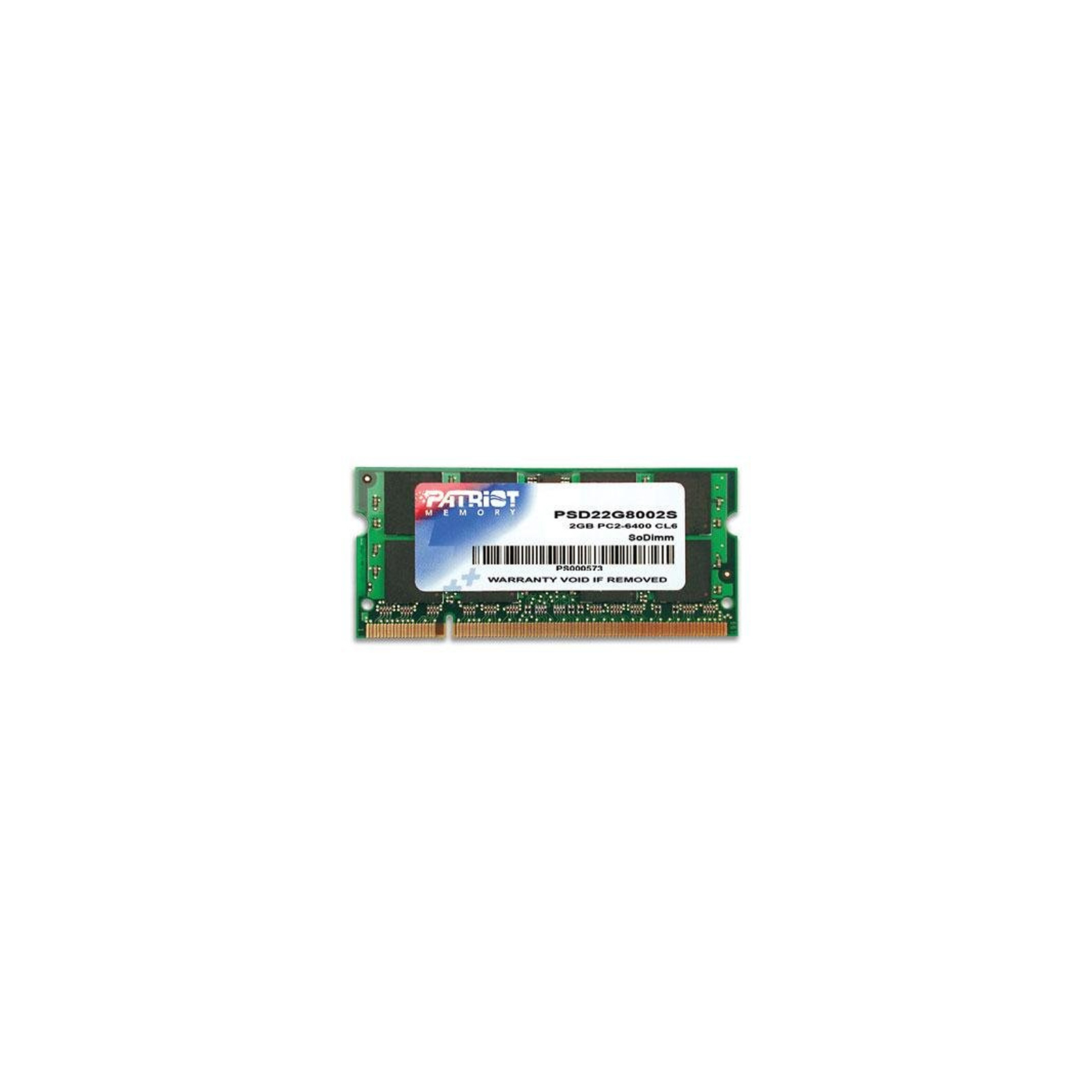 Модуль памяти для ноутбука SoDIMM DDR2 2GB 800 MHz Patriot (PSD22G8002S)