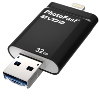 USB флеш накопитель PhotoFast 32GB i-Flashdrive EVO Plus Black USB3.0-microUSB/Lightning (EVOPLUS32GBU3) изображение 2