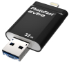 USB флеш накопичувач PhotoFast 32GB i-Flashdrive EVO Plus Black USB3.0-microUSB/Lightning (EVOPLUS32GBU3) зображення 2