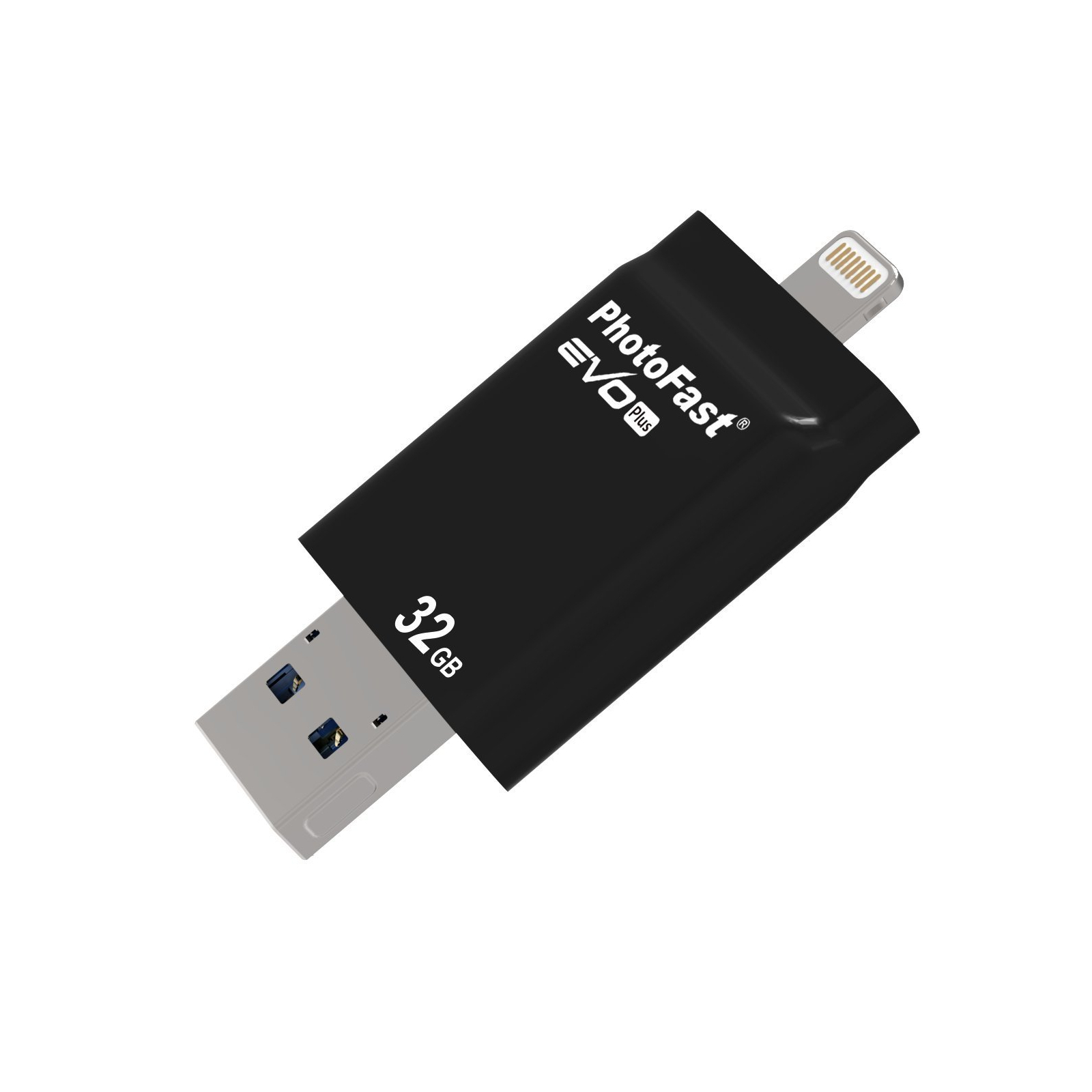 USB флеш накопичувач PhotoFast 32GB i-Flashdrive EVO Plus Black USB3.0-microUSB/Lightning (EVOPLUS32GBU3) зображення 3