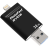 USB флеш накопичувач PhotoFast 32GB i-Flashdrive EVO Plus Black USB3.0-microUSB/Lightning (EVOPLUS32GBU3) зображення 5