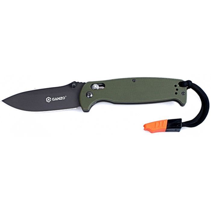 Ніж Ganzo G7413-WS зеленый (G7413-GR-WS)