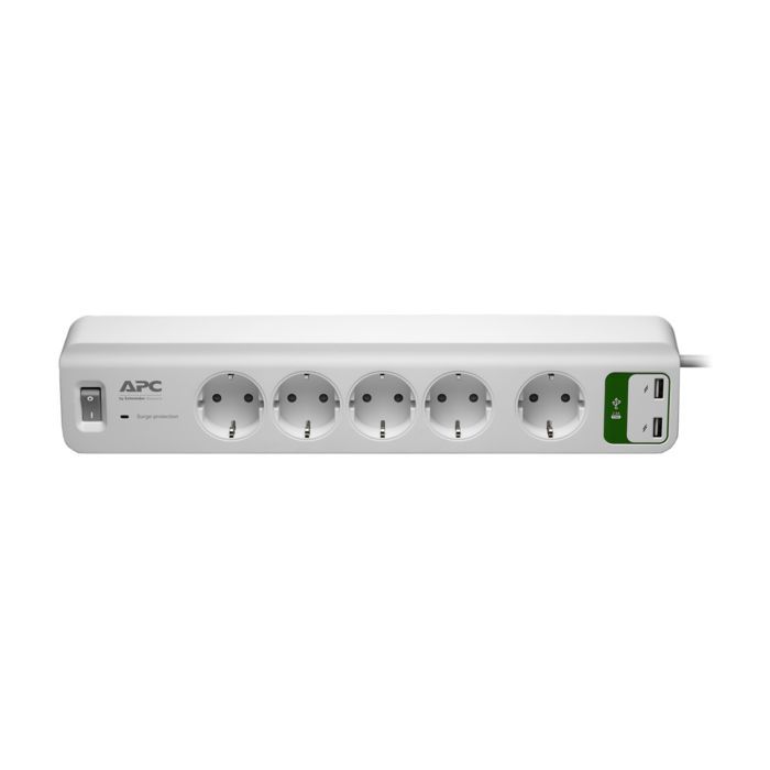 Мережевий фільтр живлення APC Essential SurgeArrest 5 outlets ++ 2 USB (5V, 2.4A) (PM5U-RS)