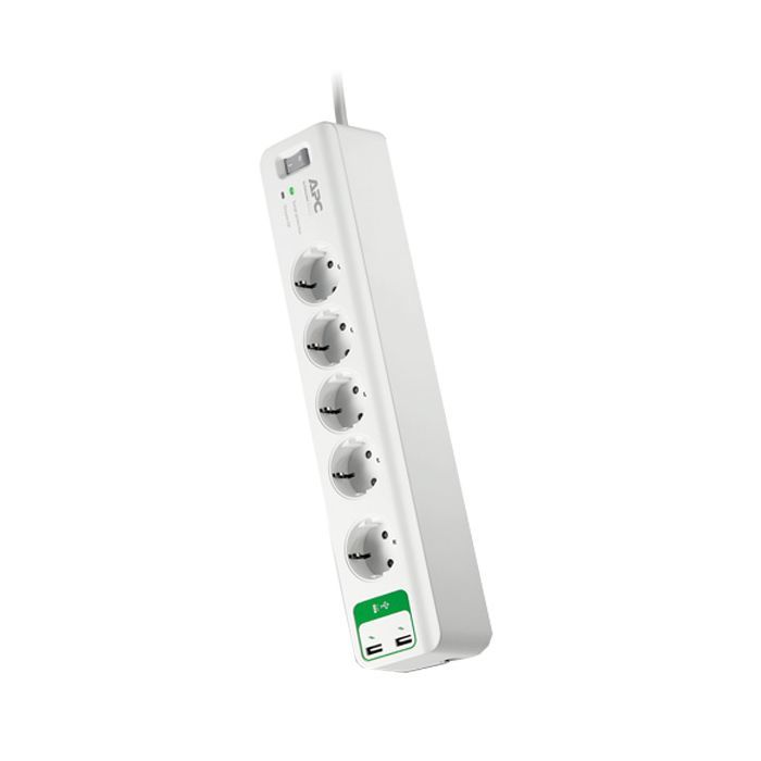 Сетевой фильтр питания APC Essential SurgeArrest 5 outlets ++ 2 USB (5V, 2.4A) (PM5U-RS) изображение 3
