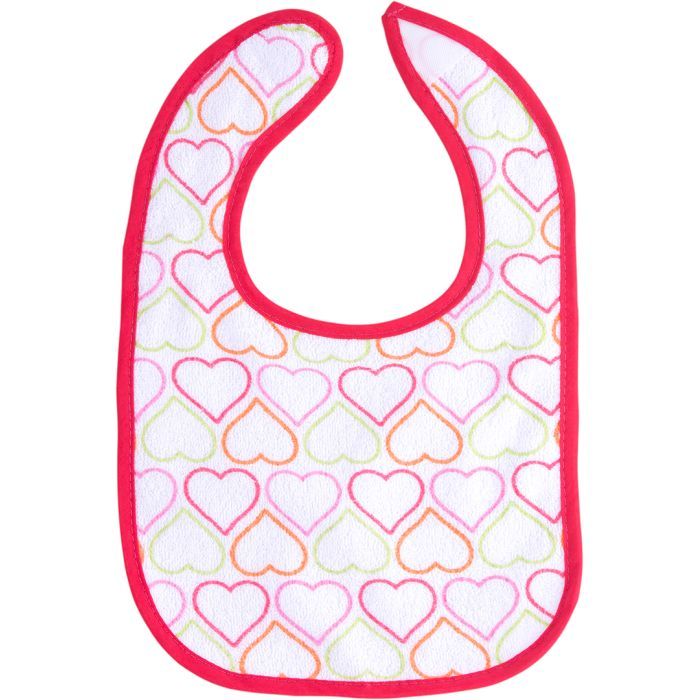 Слюнявчик Luvable Friends 5 шт для девочек с надписями, розовый (2189-pink) изображение 3