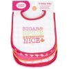 Слюнявчик Luvable Friends 5 шт для девочек с надписями, розовый (2189-pink) изображение 9
