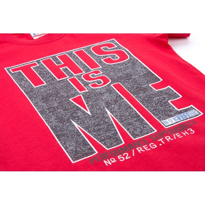 Набор детской одежды Breeze футболка "This is me" с шортами (8939-116B-red) изображение 6