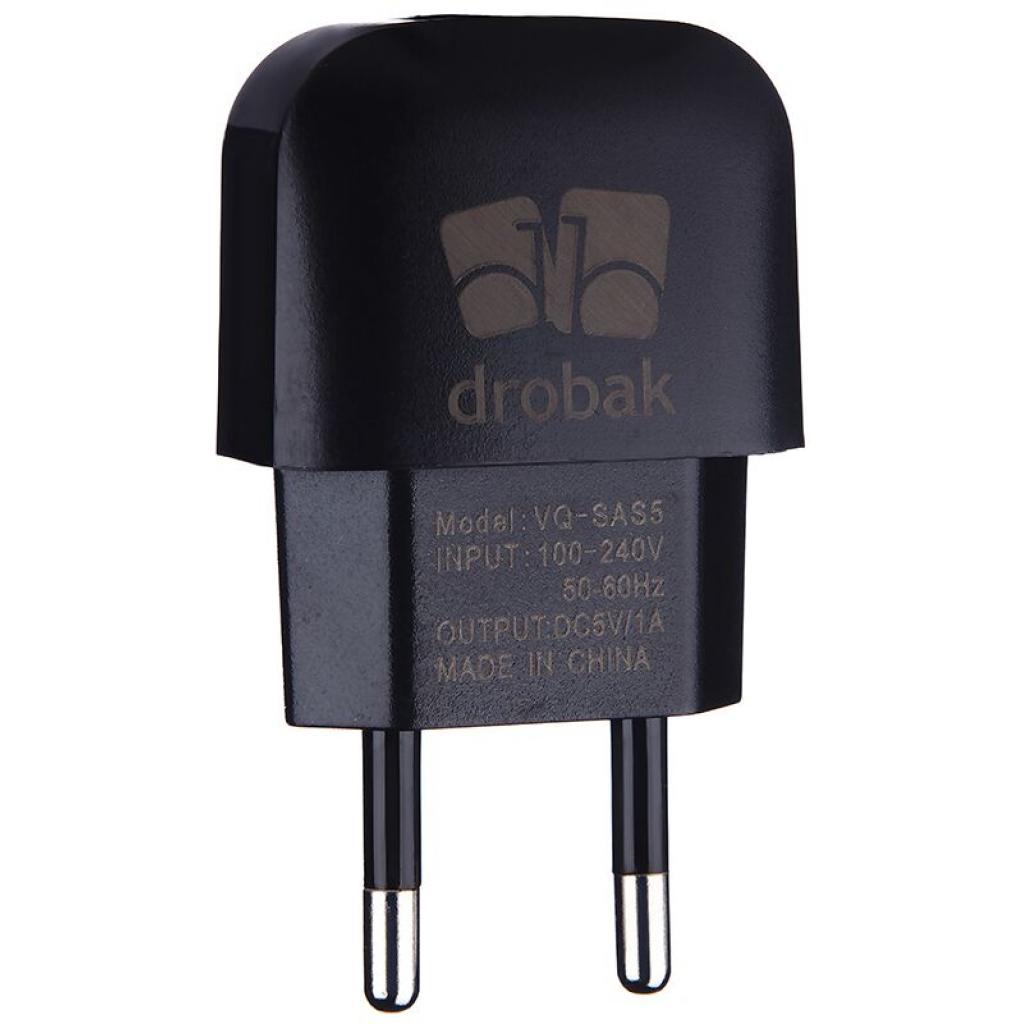Зарядний пристрій Drobak Power 220V-USB (Black) (905314) зображення 2