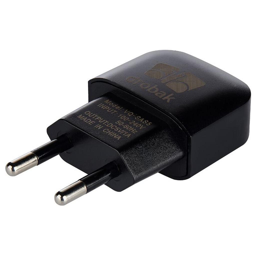 Зарядний пристрій Drobak Power 220V-USB (Black) (905314)