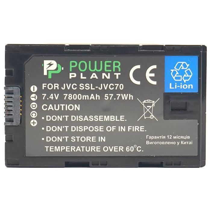 Аккумулятор к фото/видео PowerPlant JVC SSL-JVC70, 7800mAh (CB970063) изображение 2