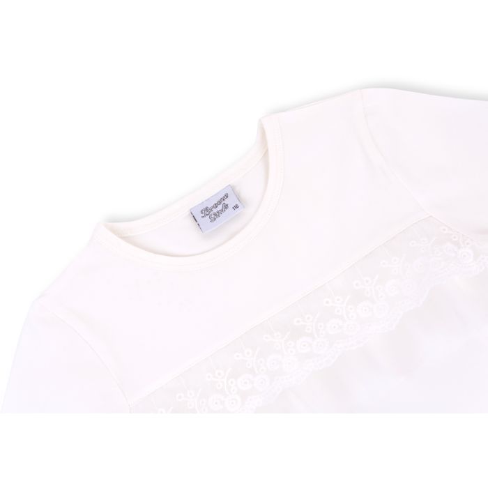 Кофта дитяча Breeze з мереживом (9618-152G-beige) зображення 2