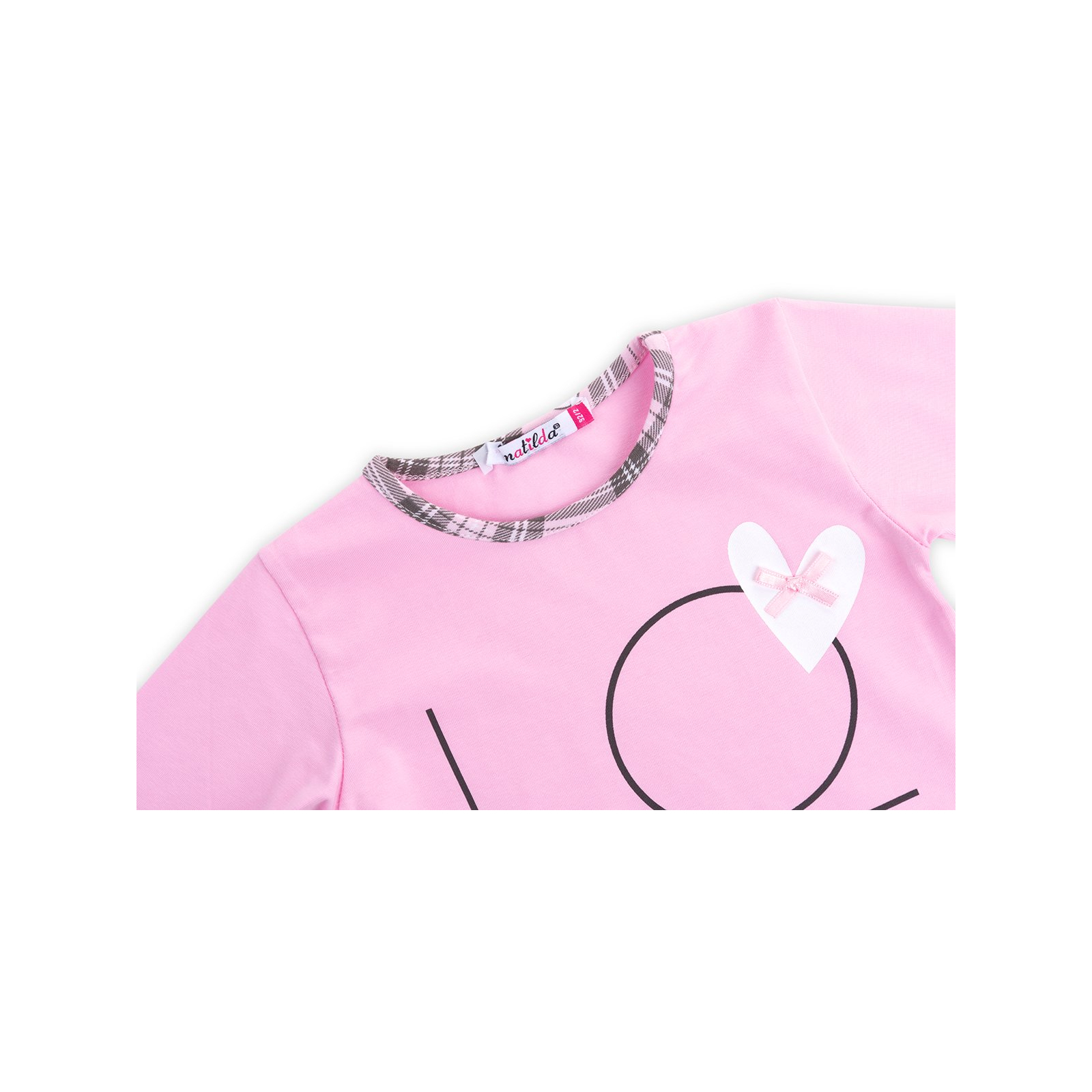 Піжама Matilda з сердечками "Love" (7585-98G-pink) зображення 6