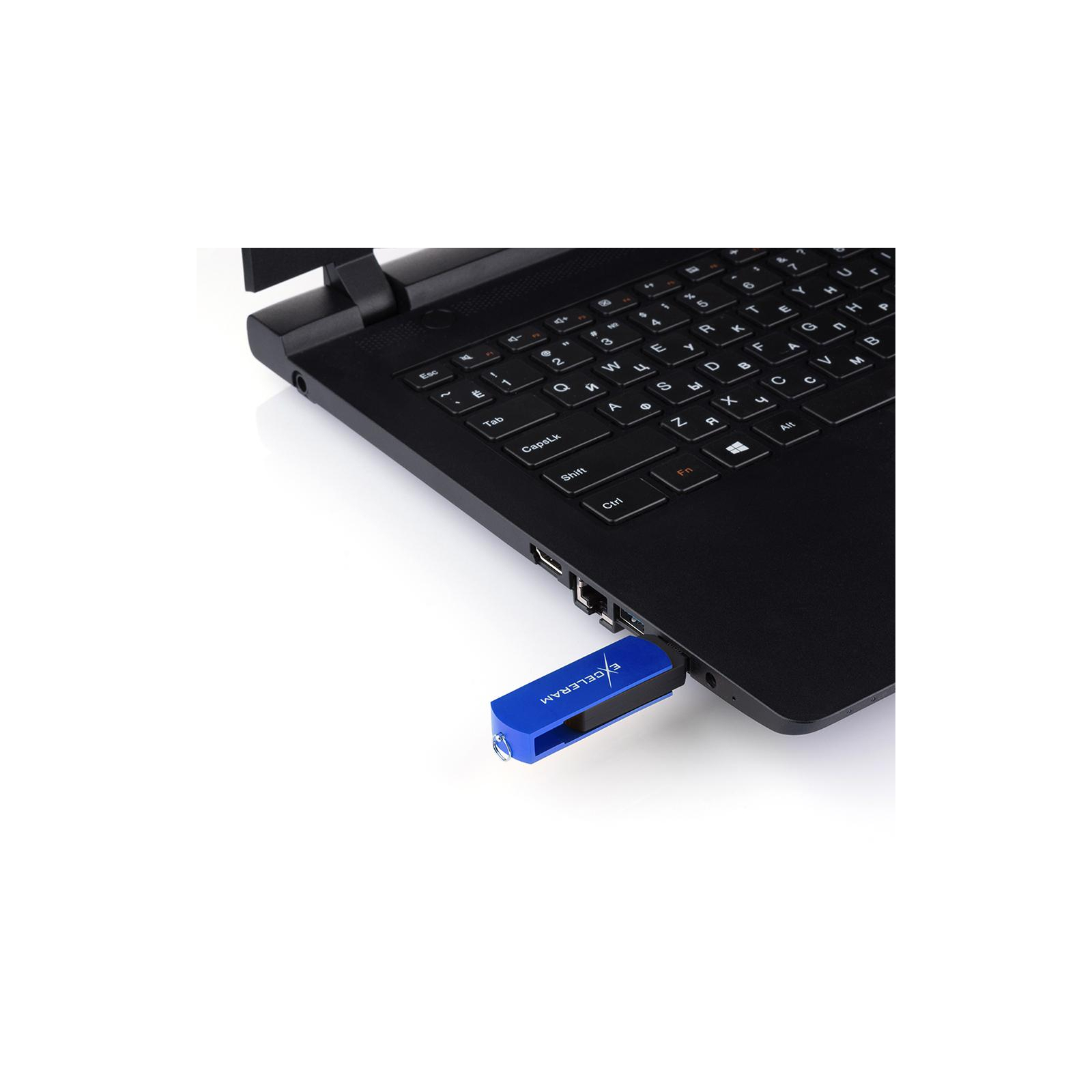 USB флеш накопитель eXceleram 8GB P2 Series Blue/Black USB 2.0 (EXP2U2BLB08) изображение 7