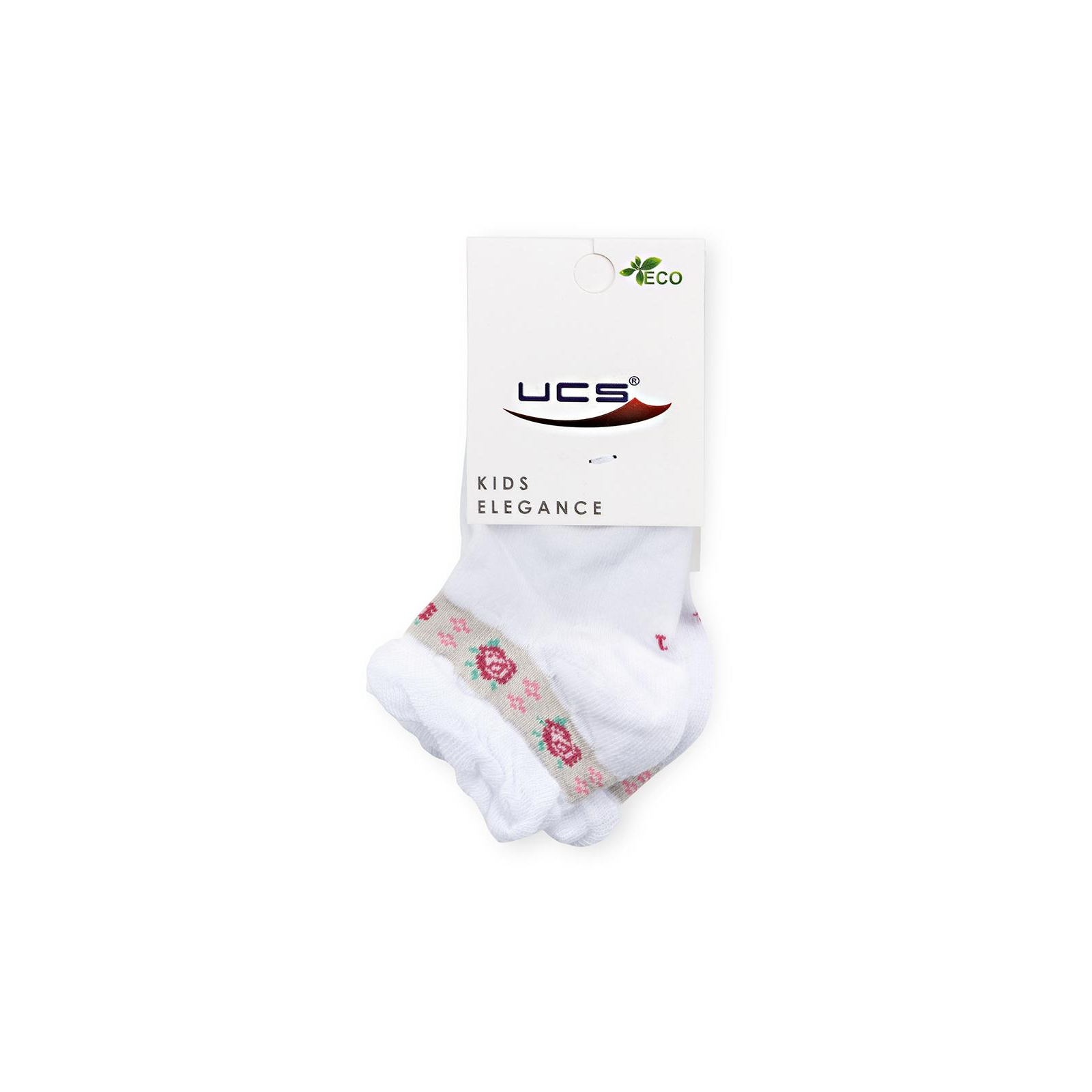 Носки детские UCS Socks с цветочками (M0C0101-1186-1-3G-white) изображение 3