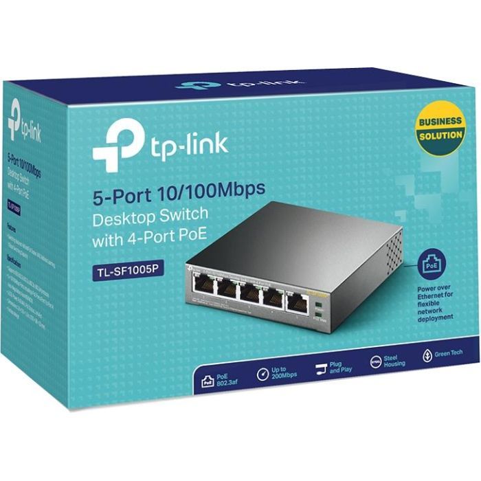 Коммутатор сетевой TP-Link TL-SF1005P изображение 5
