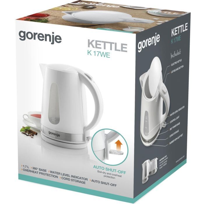 Електрочайник Gorenje K17WE зображення 3