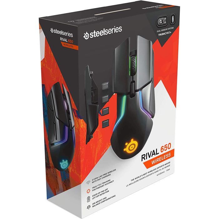 Мишка SteelSeries Rival 650 black (62456) зображення 9