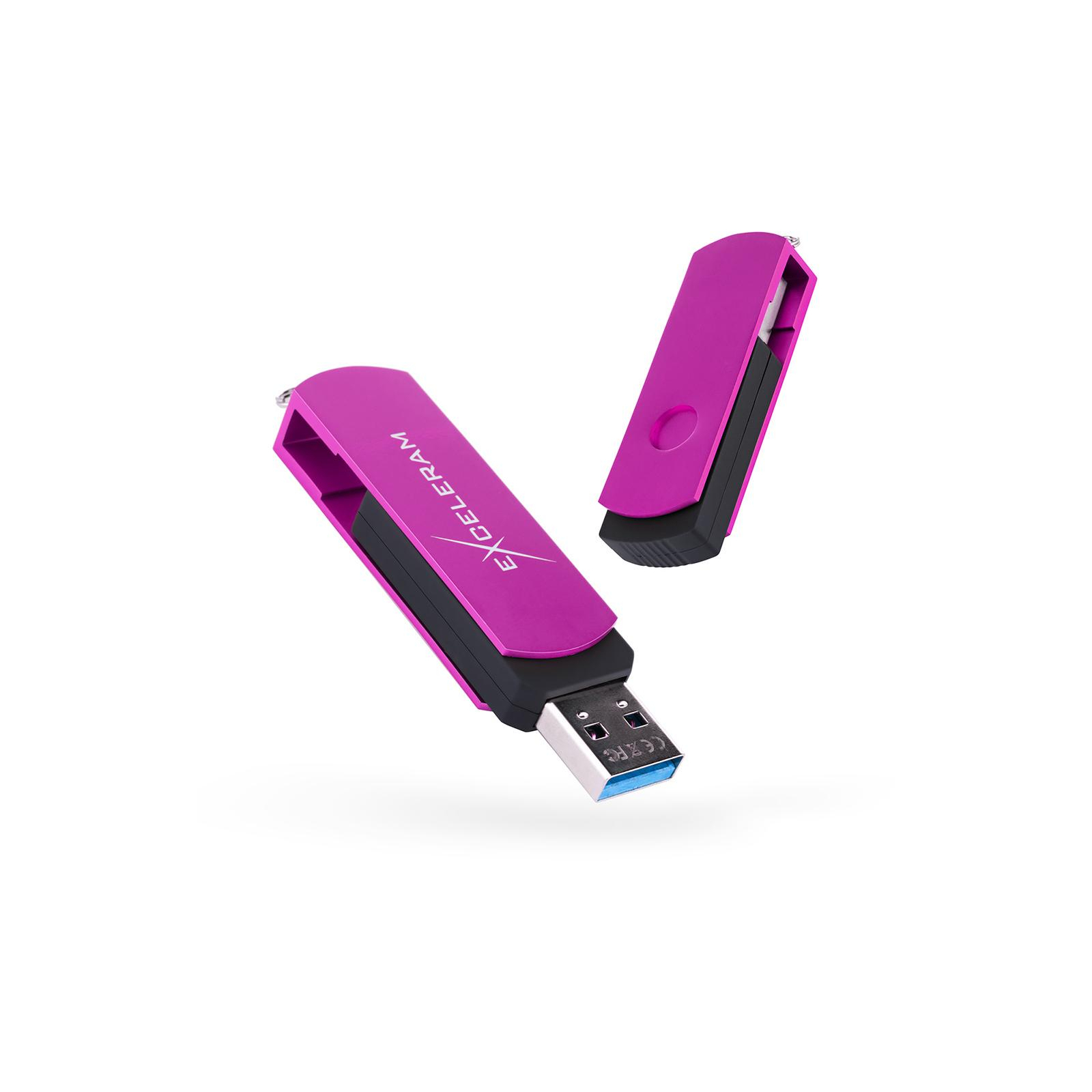USB флеш накопичувач eXceleram 128GB P2 Series Purple/Black USB 3.1 Gen 1 (EXP2U3PUB128)