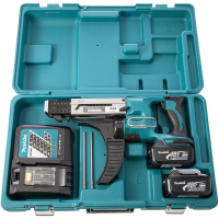 Шуруповерт Makita магазинный с автоматической подачей + кейс (DFR550RFE) изображение 5