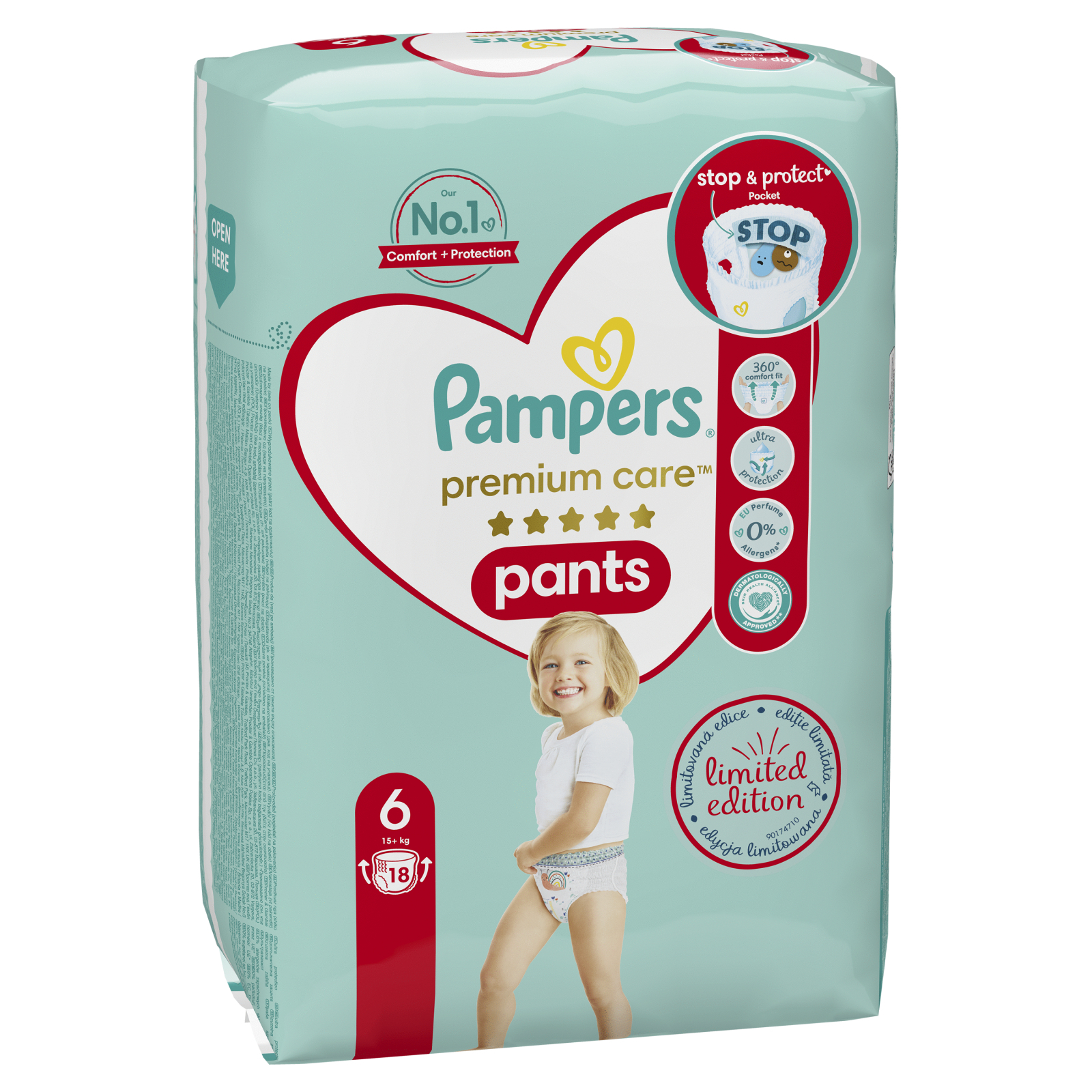 Подгузники Pampers Premium Care Pants Extra Large (15+ кг), 31 шт. (8001090759917) изображение 3