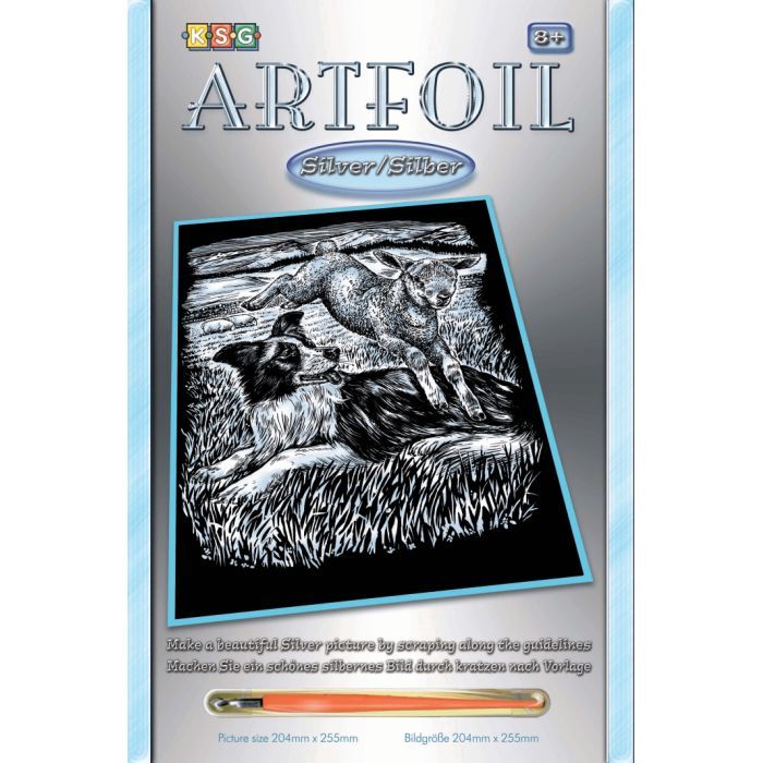 Набор для творчества Sequin Art ARTFOIL SILVER Sheepdog and Lamb (SA0606)