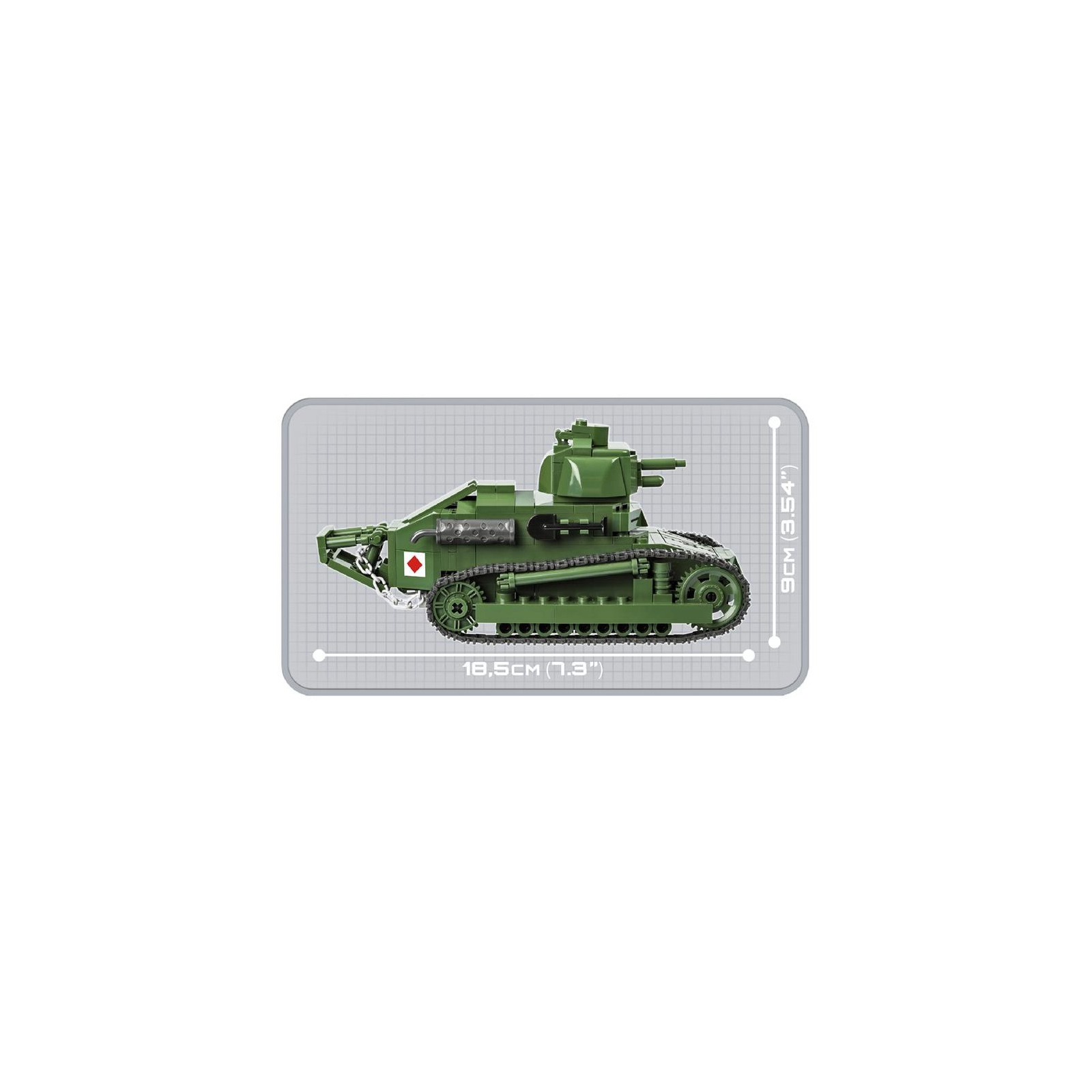 Конструктор Cobi Танк Рено ФТ-17 375 деталей (5902251029739) зображення 8