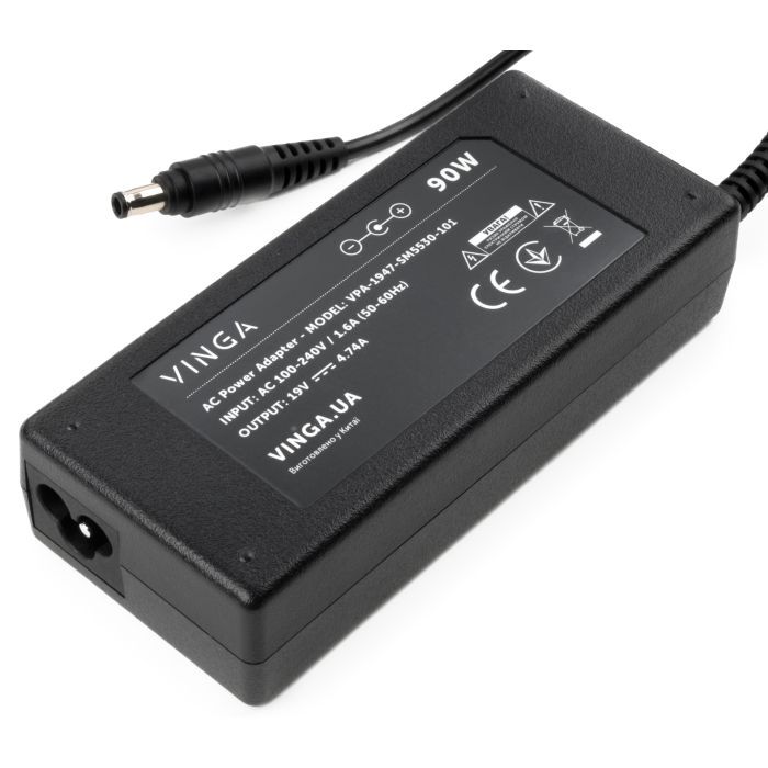 Блок питания к ноутбуку Vinga Samsung 90W 19V 4.74А 5.5*3.0 (VPA-1947-SM5530-101) изображение 3