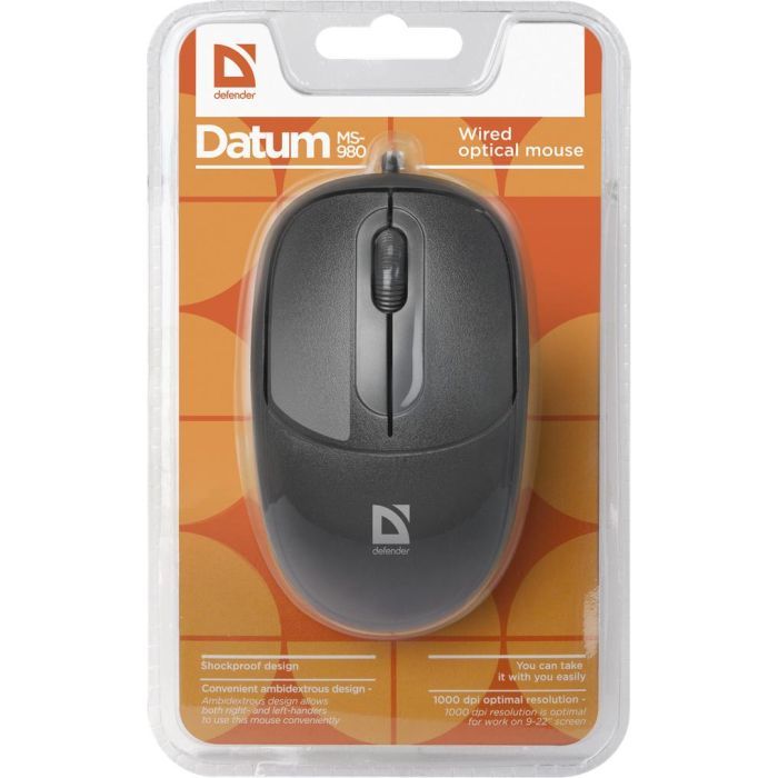 Мышка Defender Datum MS-980 Black (52980) изображение 2