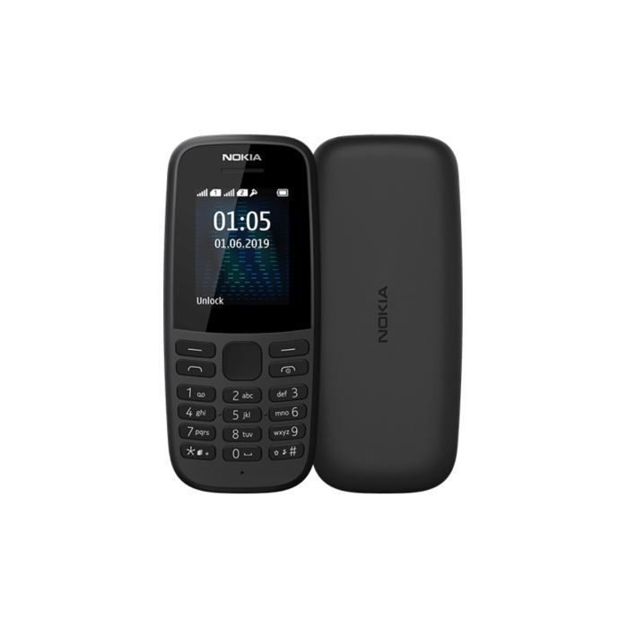 Мобильный телефон Nokia 105 SS 2019 Black (16KIGB01A13)