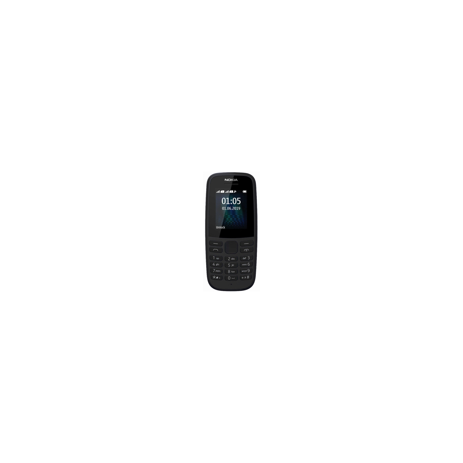 Мобильный телефон Nokia 105 SS 2019 Black (16KIGB01A13) изображение 2