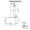 Вытяжка кухонная Minola HDN 6444 BL 800 LED изображение 11