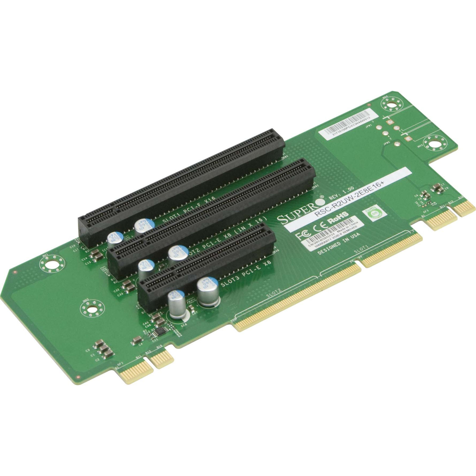 Адаптер Supermicro Riser Card 2U (2 PCI-Ex8 & 1 PCI-Ex16), Left Slot (WIO)) (RSC-R2UW-2E8E16+)