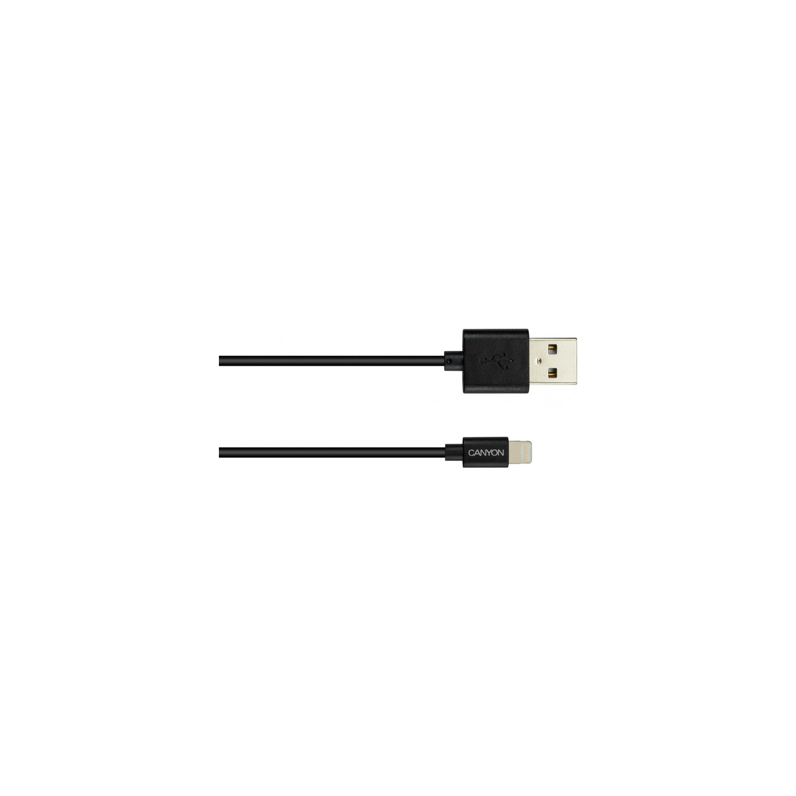 Дата кабель USB 2.0 AM to Lightning 1.0m MFI Black Canyon (CNS-MFICAB01B) изображение 2
