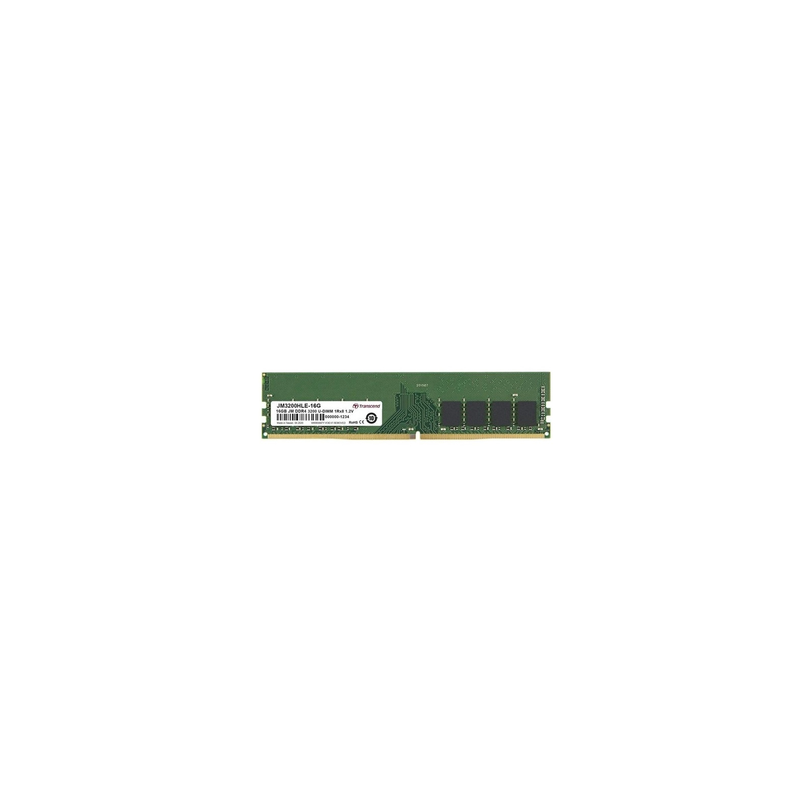 Модуль памяти для компьютера DDR4 16GB 3200 MHz Transcend (JM3200HLE-16G)