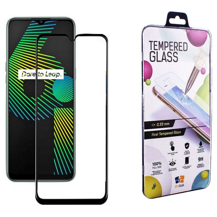 Скло захисне Drobak Realme 6i (Black) (121266) (121266)