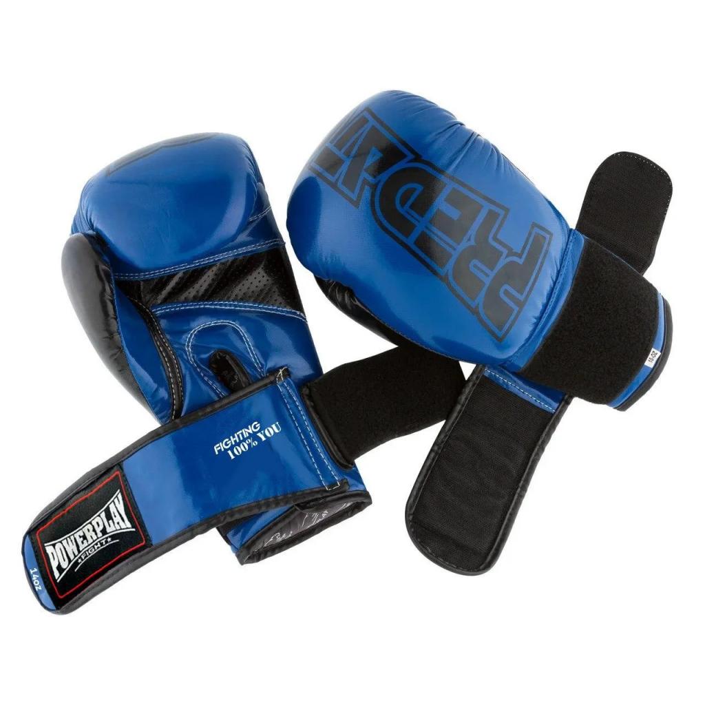 Боксерские перчатки PowerPlay 3017 8oz Blue (PP_3017_8oz_Blue) изображение 4