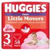 Подгузники Huggies Little Movers/Pants 3 Mega 6-11 кг для девочек 58 шт (5029053547480)