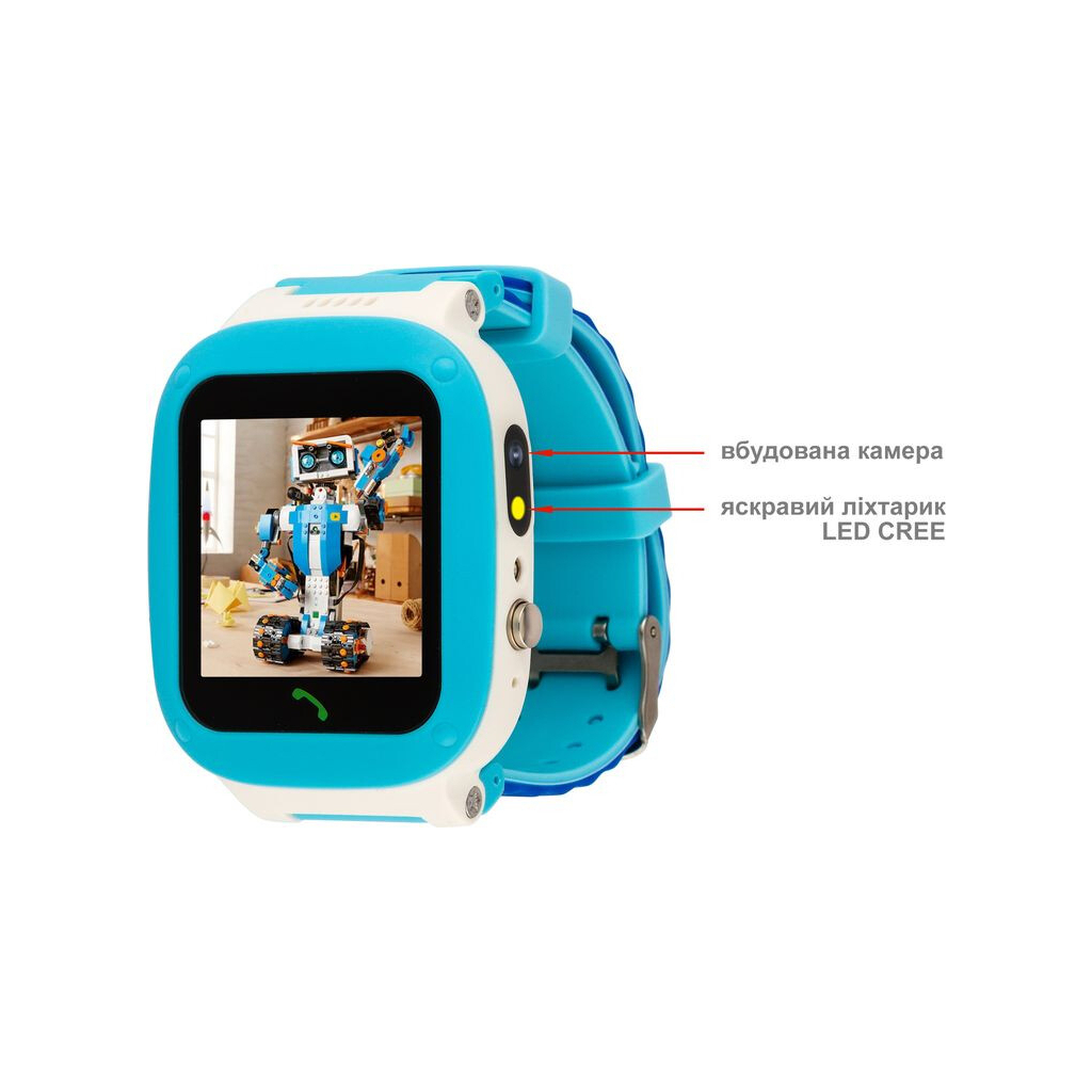 Смарт-годинник Amigo GO004 GLORY Splashproof Camera+LED Blue-Yellow (976265) зображення 3
