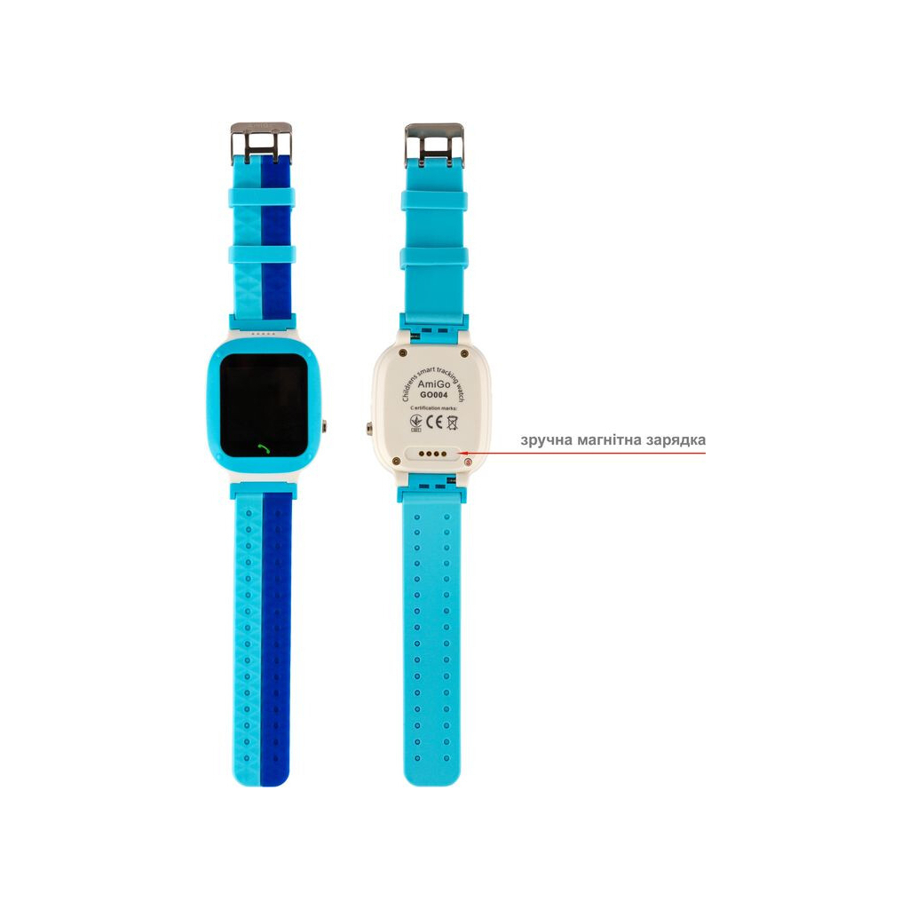 Смарт-часы Amigo GO004 GLORY Splashproof Camera+LED Blue-Yellow (976265) изображение 4