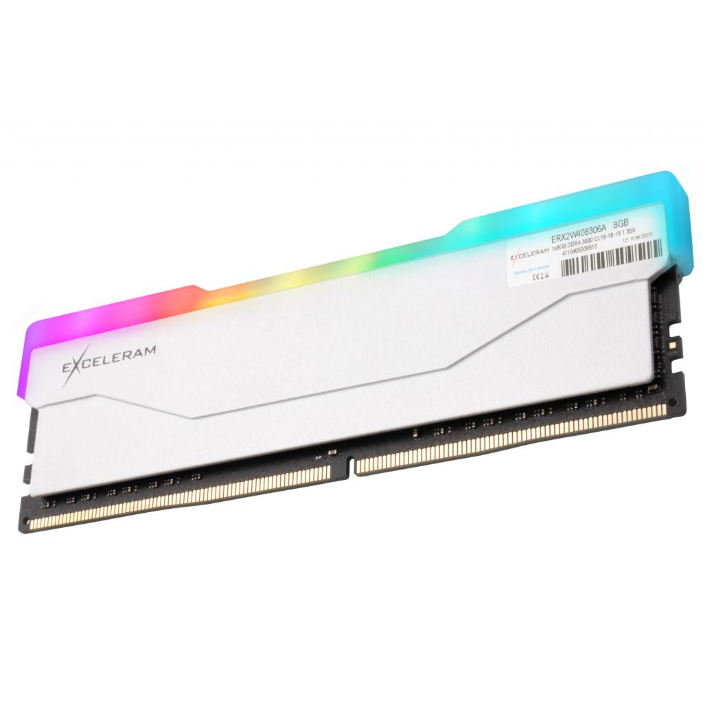Модуль пам'яті для комп'ютера DDR4 8GB 3000 MHz RGB X2 Series White eXceleram (ERX2W408306A) зображення 2